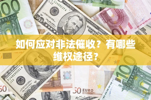 武汉如何应对非法催收？有哪些维权途径？