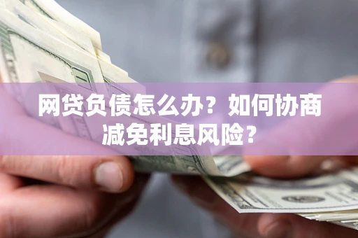 武汉网贷负债怎么办？如何协商减免利息风险？