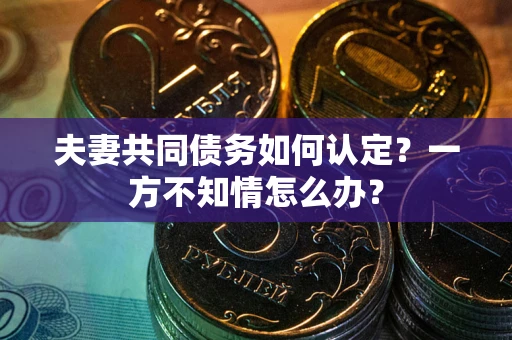 武汉夫妻共同债务如何认定？一方不知情怎么办？