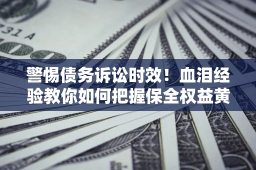 武汉警惕债务诉讼时效！血泪经验教你如何把握保全权益黄金期