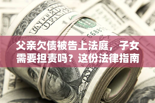 武汉父亲欠债被告上法庭，子女需要担责吗？这份法律指南必须看完