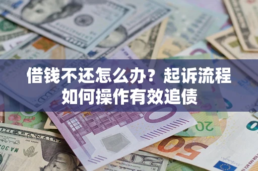 武汉借钱不还怎么办？起诉流程如何操作有效追债