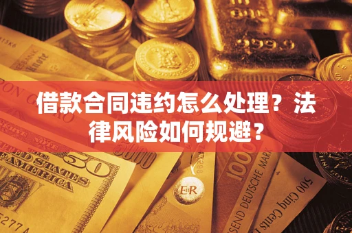 武汉借款合同违约怎么处理？法律风险如何规避？