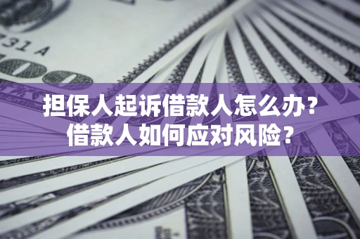 武汉担保人起诉借款人怎么办？借款人如何应对风险？