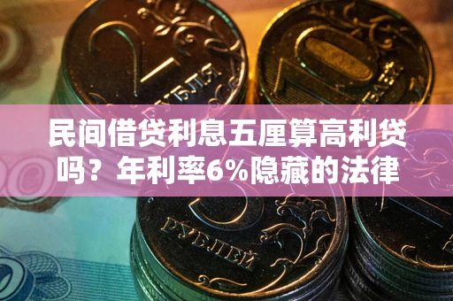 武汉民间借贷利息五厘算高利贷吗？年利率6%隐藏的法律风险全解析