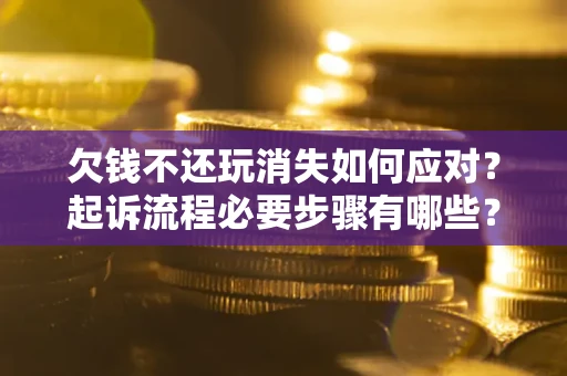 武汉欠钱不还玩消失如何应对？起诉流程必要步骤有哪些？